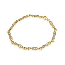 צמיד בהשראת אלמו משובץ בלו טופז