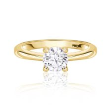 Modern Solitaire 0.57ct Diamond Engagement Ring