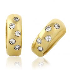 עגילי חישוק יהלומים 