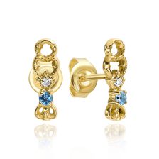 עגילים צמודים במראה עתיק