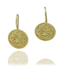 עגילי וינטג' מזהב