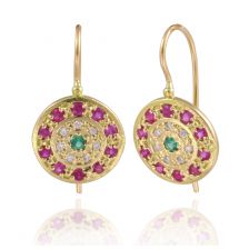 Carmen Art Nouveau Gemstone Earrings 