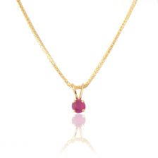 Solitaire Ruby Pendant