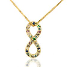 Sapphire Infinity Yellow Gold Bracelet 