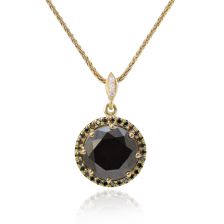 תליון יהלומים שחורים ואוניקס