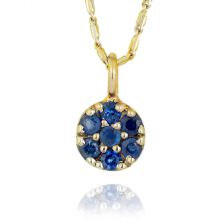 שרשרת זהב משובצת ספירים (גדול)