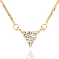Solid Gold Diamond Filigree Pendant