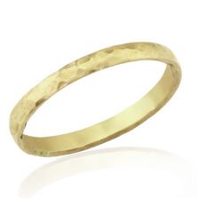 טבעת נישואין קלאסית מרוקעת