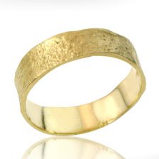 טבעת נישואין גלית ומחוספסת 