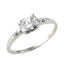 טבעת יהלומים בסגנון האר-דקו