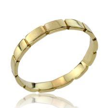 Gold Baroque Wedding Band