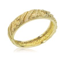 טבעת נישואין פרחונית