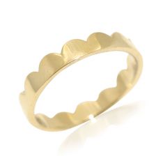 Scalloped Gold Band