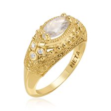 Diamond Cleo Statement Ring