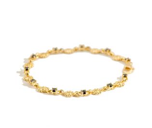 Antique Diamond Chain Ornamental Bracelet