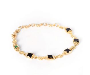 Antique Diamond Chain Ornamental Bracelet