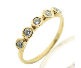 Pave Diamond Round Wedding Band