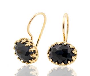 Bezel Set Sapphire Gold Studs