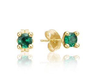 Emerald Stud Earrings