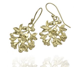 Victorian Flower Drop Earrings