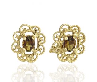 Openwork Victorian Style Earrings