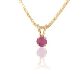 Solitaire Ruby Pendant