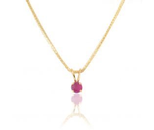 Solitaire Ruby Pendant