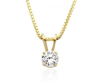 Solitaire Diamond Necklace