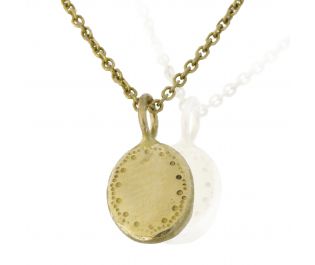 Solid Gold Signet Pendant 