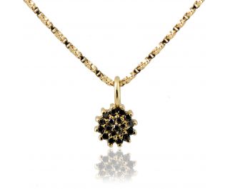 Dainty Cluster Diamond Medallion
