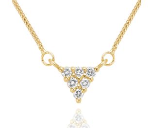 Solid Gold Diamond Filigree Pendant