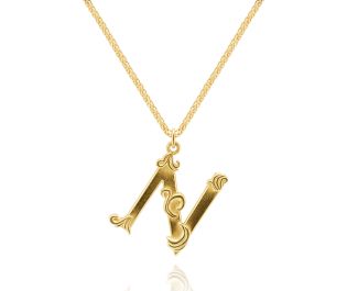 Vintage N Necklace