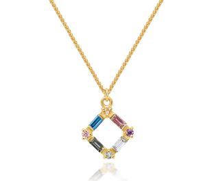 Solid Gold Diamond Filigree Pendant