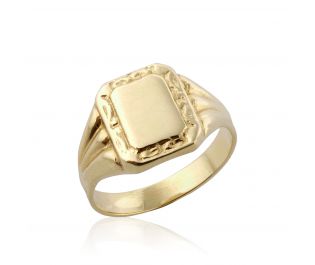 טבעת חותם מזהב