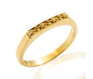 Opulent Engraved Wedding Band
