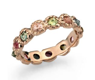 Multi Colored Stone Ring 14k Gold