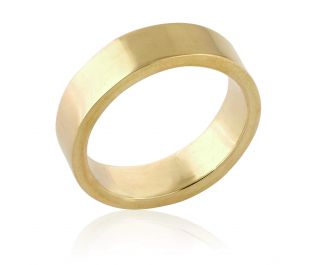 Brushed Gold Ring