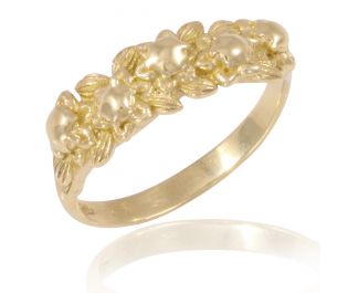 Yellow Gold Garland Flower Ring