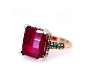 Rutilated Quartz Cocktail Ring 