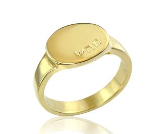 טבעת חותם קלאסית 