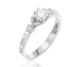  Nouveau Blossoming Beauties Diamond Engagement Ring 