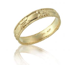 14k Gold Dainty Band