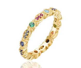 Black Diamond Edwardian Eternity Ring