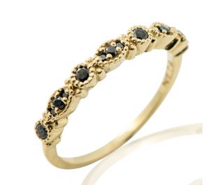 Black Diamond Edwardian Eternity Ring