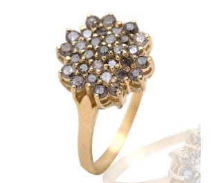 Sparkling Snowflake Rough Diamond Ring