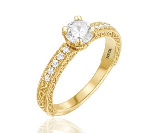 Vintage Style Engagement Ring